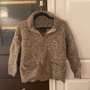 SMALL TNA ZIP SWEATER MADE FROM 100% LAMBS WOOL